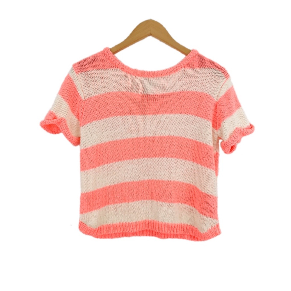 Bright Pink Knit Top